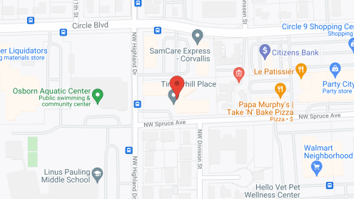 Map of the neighborhood around Timberhill Place