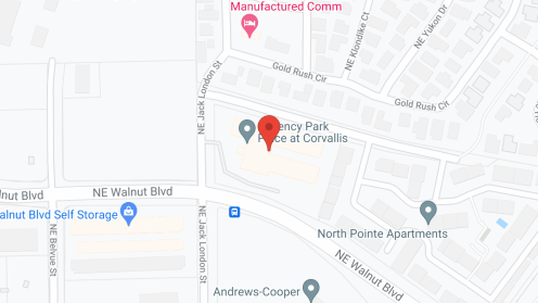 Map of the neighborhood around Regency Park Place at Corvallis