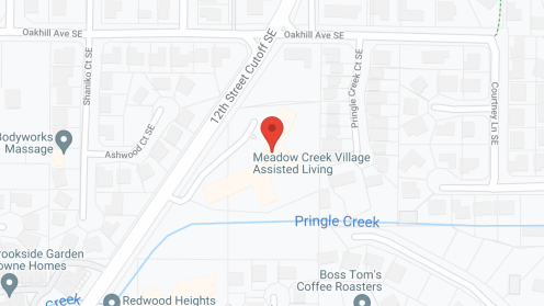 Map of the neighborhood around Meadow Creek Village
