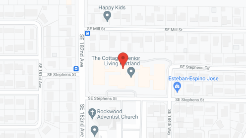 Map of the neighborhood around The Cottages Senior Living