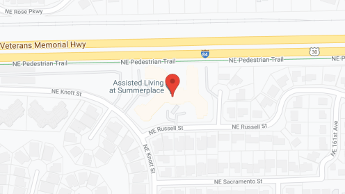 Map of the neighborhood around Assisted Living at Summerplace