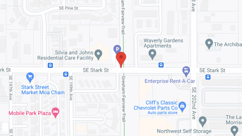 Map of the neighborhood around Silvia and John's Residential Care