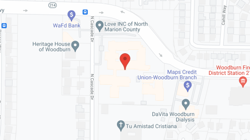 Map of the neighborhood around Cascade Park Retirement Community