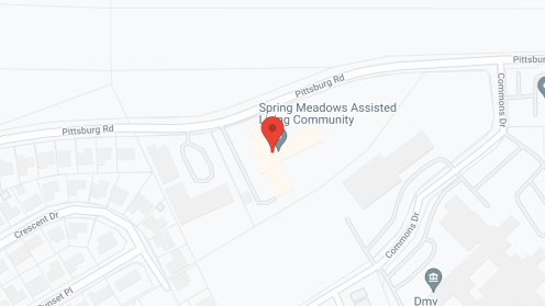 Map of the neighborhood around Spring Meadows