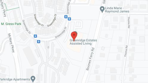 Map of the neighborhood around Greenridge Estates