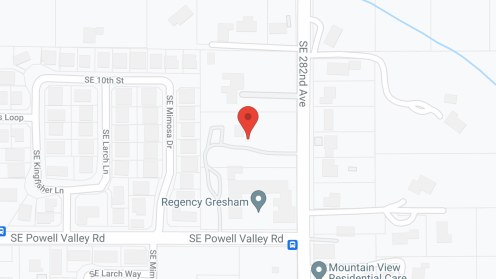 Map of the neighborhood around Regency Gresham Nursing & Rehab Center