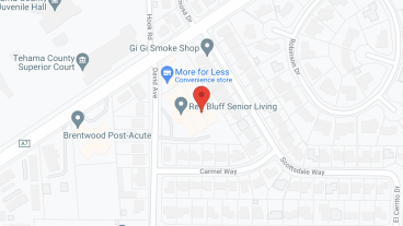 Red Bluff Senior Living in google map