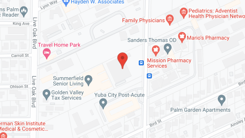 Map of the neighborhood around Sutter Estates