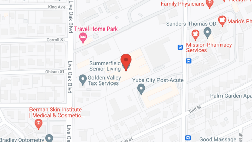 Map of the neighborhood around Summerfield Senior Living