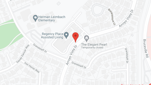 Map of the neighborhood around Regency Place Senior Living