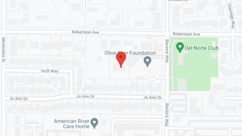 Map of the neighborhood around Olive Glen Courtyard House