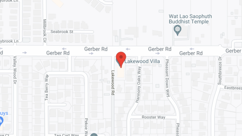 Map of the neighborhood around Lakewood Villa