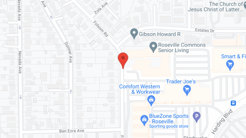 Map of the neighborhood around Roseville Commons Senior Community