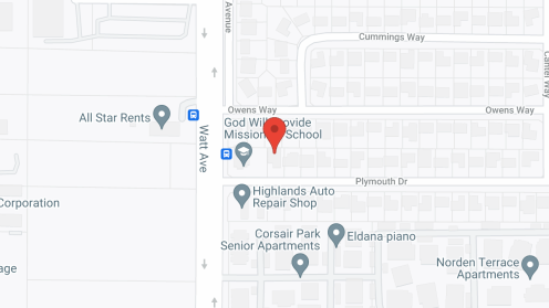 Map of the neighborhood around Taylor Home II