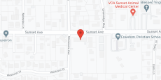 Fair Oaks Community at Sunset in google map