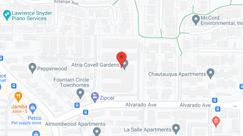 Map of the neighborhood around Atria Covell Gardens