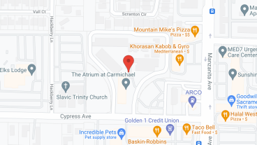 The Atrium at Carmichael in google map