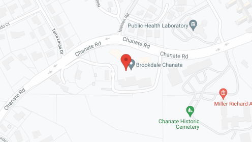 Map of the neighborhood around Brookdale Chanate