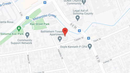 Map of the neighborhood around Bethlehem Towers Inc