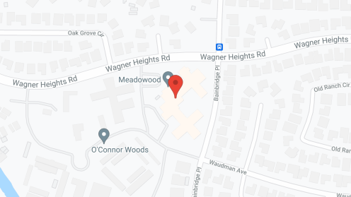 Map of the neighborhood around Meadowood