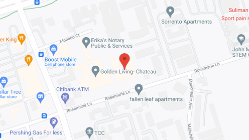 Map of the neighborhood around Rose Place Memory Care
