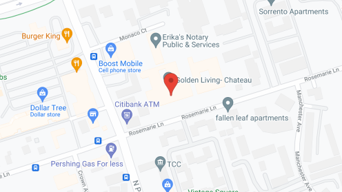 Map of the neighborhood around Golden LivingCenter - Chateau