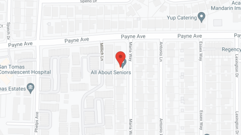 Map of the neighborhood around All About Seniors