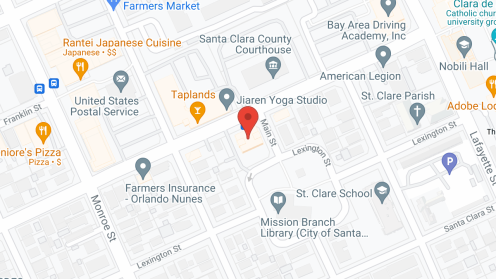 Map of the neighborhood around Liberty Tower