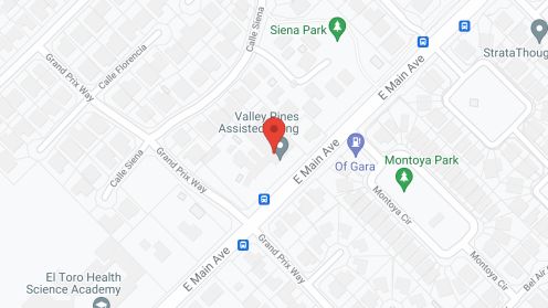 Map of the neighborhood around Valley Pines Assisted Living