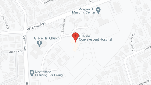 Map of the neighborhood around Morgan Hill Healthcare Center