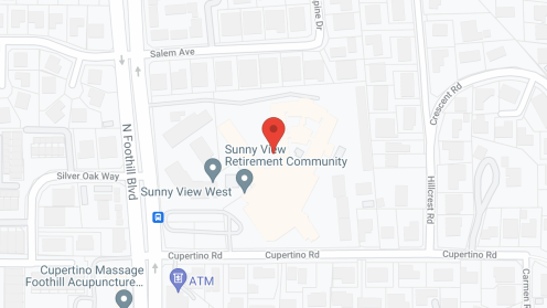 Map of the neighborhood around Sunny View Retirement Community