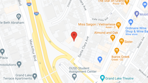 Map of the neighborhood around Grand Lake Gardens