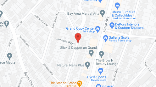Map of the neighborhood around Lake Merritt Care Home