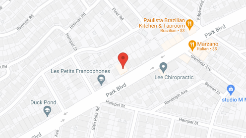 Map of the neighborhood around Park Boulevard Manor