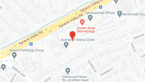 Map of the neighborhood around Ivy Park at Walnut Creek