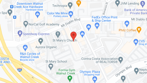 Map of the neighborhood around Walnut Creek Willows