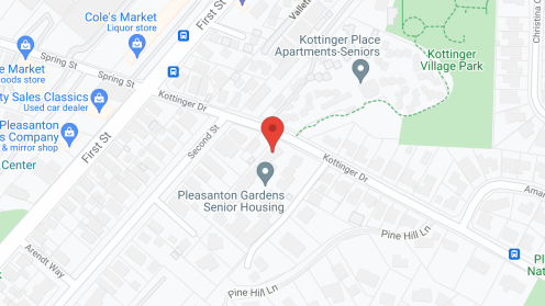 Map of the neighborhood around Pleasanton Gardens Inc