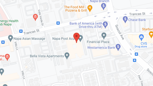 Map of the neighborhood around Golden Living of Napa