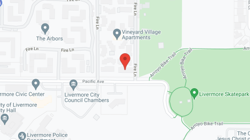 Map of the neighborhood around Vineyard Village Apartments
