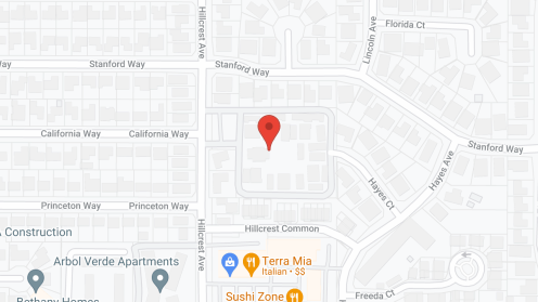 Map of the neighborhood around Hillcrest Gardens