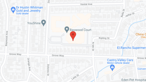 Map of the neighborhood around Baywood Court Retirement