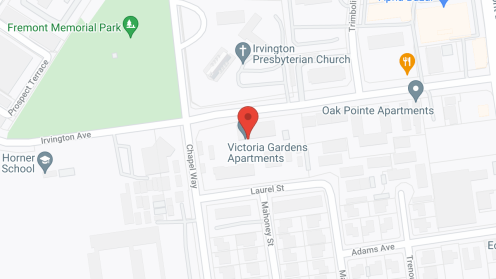 Map of the neighborhood around Victoria Gardens