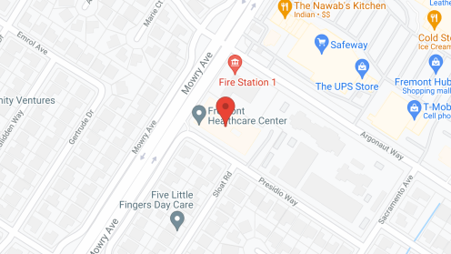 Map of the neighborhood around Fremont Healthcare Ctr