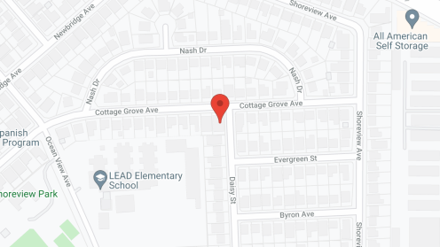 Map of the neighborhood around Friendly Corner Home