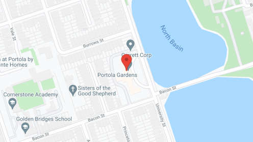 Map of the neighborhood around Portola Gardens