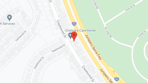 Map of the neighborhood around Cristina's Care Home