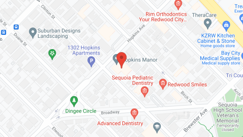 Map of the neighborhood around Hopkins Manor