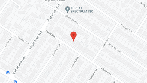 Map of the neighborhood around Canyon House