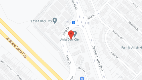 Map of the neighborhood around Serra Highlands Senior Living