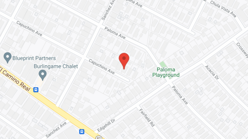 Map of the neighborhood around The Home in Burlingame